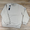 Stone Island Ghost Stretch Cotton Fleece Crewneck Sweatshirt in Beige
