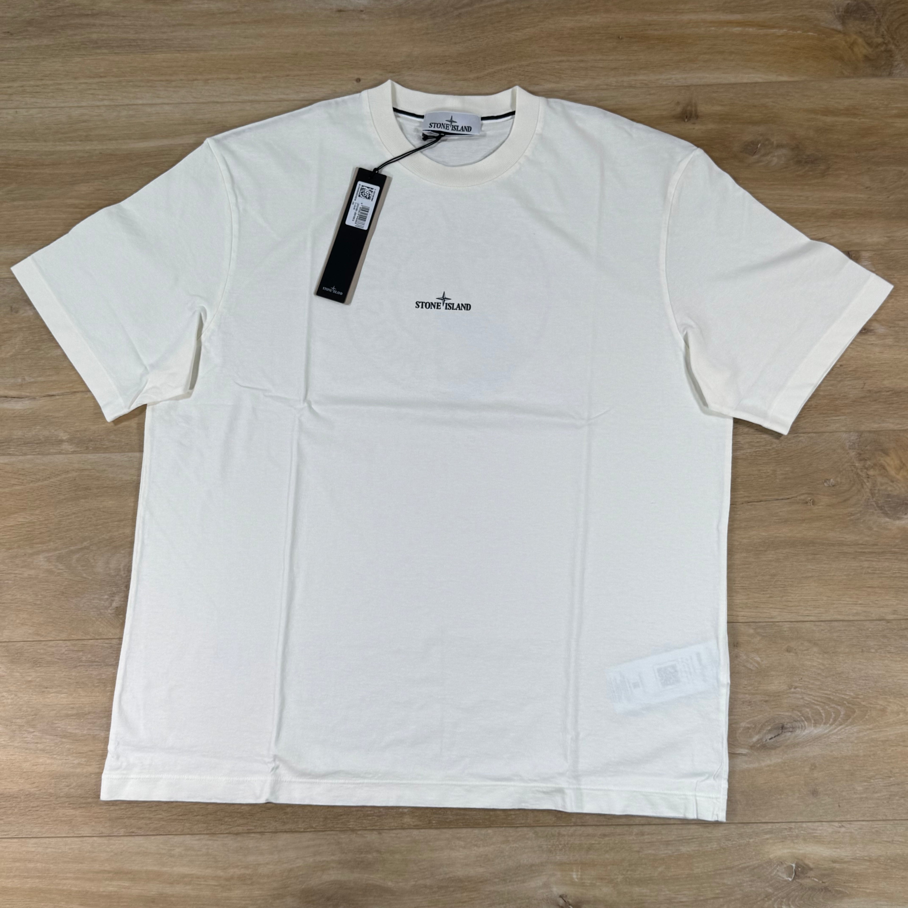 Stone Island 'Desert' Print T-Shirt in Ivory