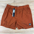 Stone Island Nylon Metal Mid-Length Swim Shorts in Burnt Orange