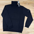 Stone Island Ghost Light Pure RWS Wool Turtleneck Jumper in Black
