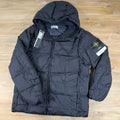 Stone Island Crinkle Reps NY Nylon Down Jacket in Black