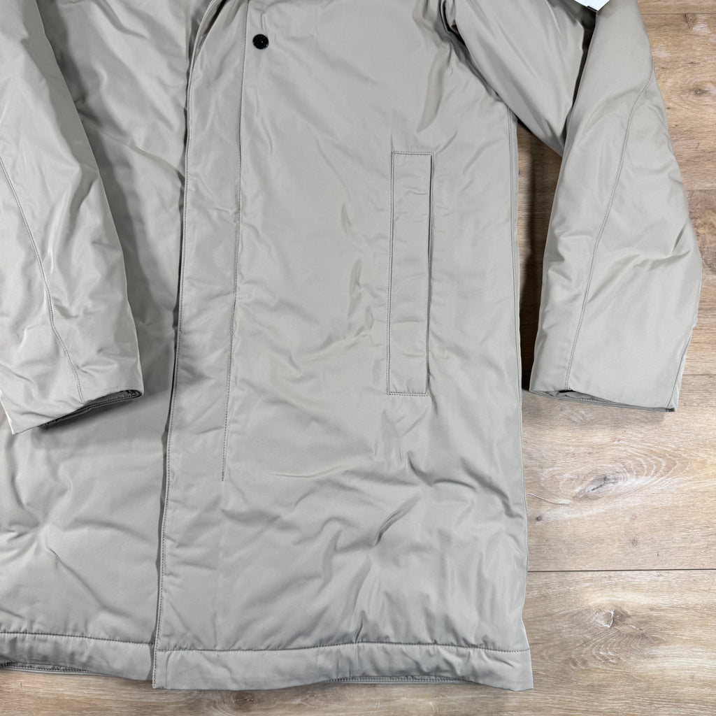 Stone Island Micro Twill Padded Car Coat in Desert