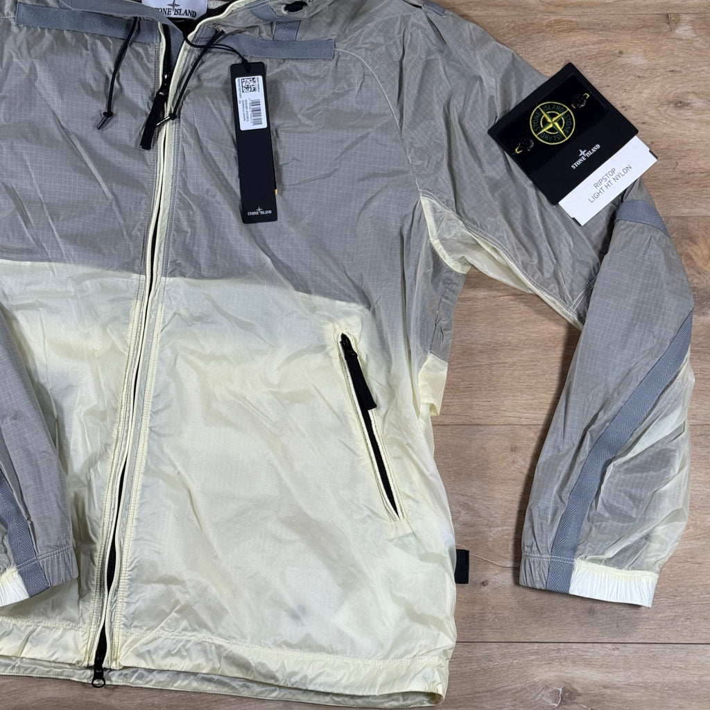 Stone Island Ripstop Light HT Nylon Jacket in Ivory