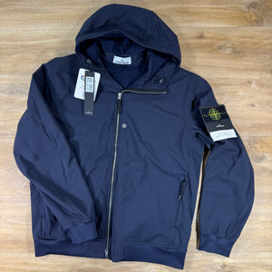Stone Island Soft Shell-R Jacket in Navy