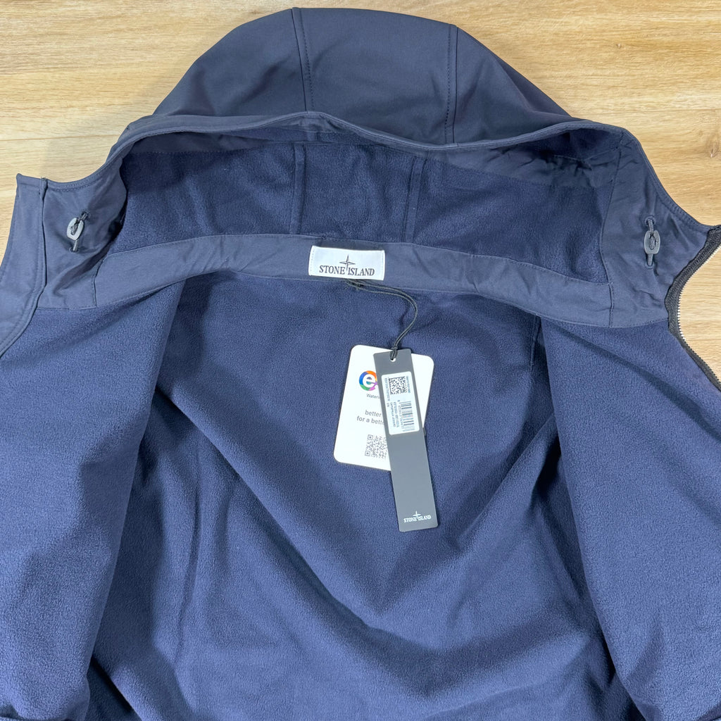 Stone Island Soft Shell-R Jacket in Navy