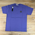 Stone Island Compass Patch Logo T-Shirt in Lavender