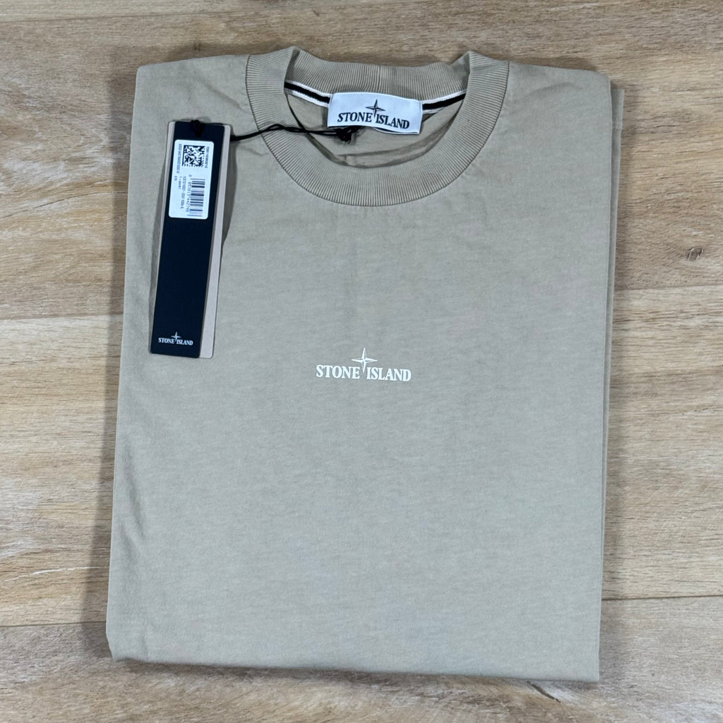 Stone Island 'Industrial' Print T-Shirt in Desert