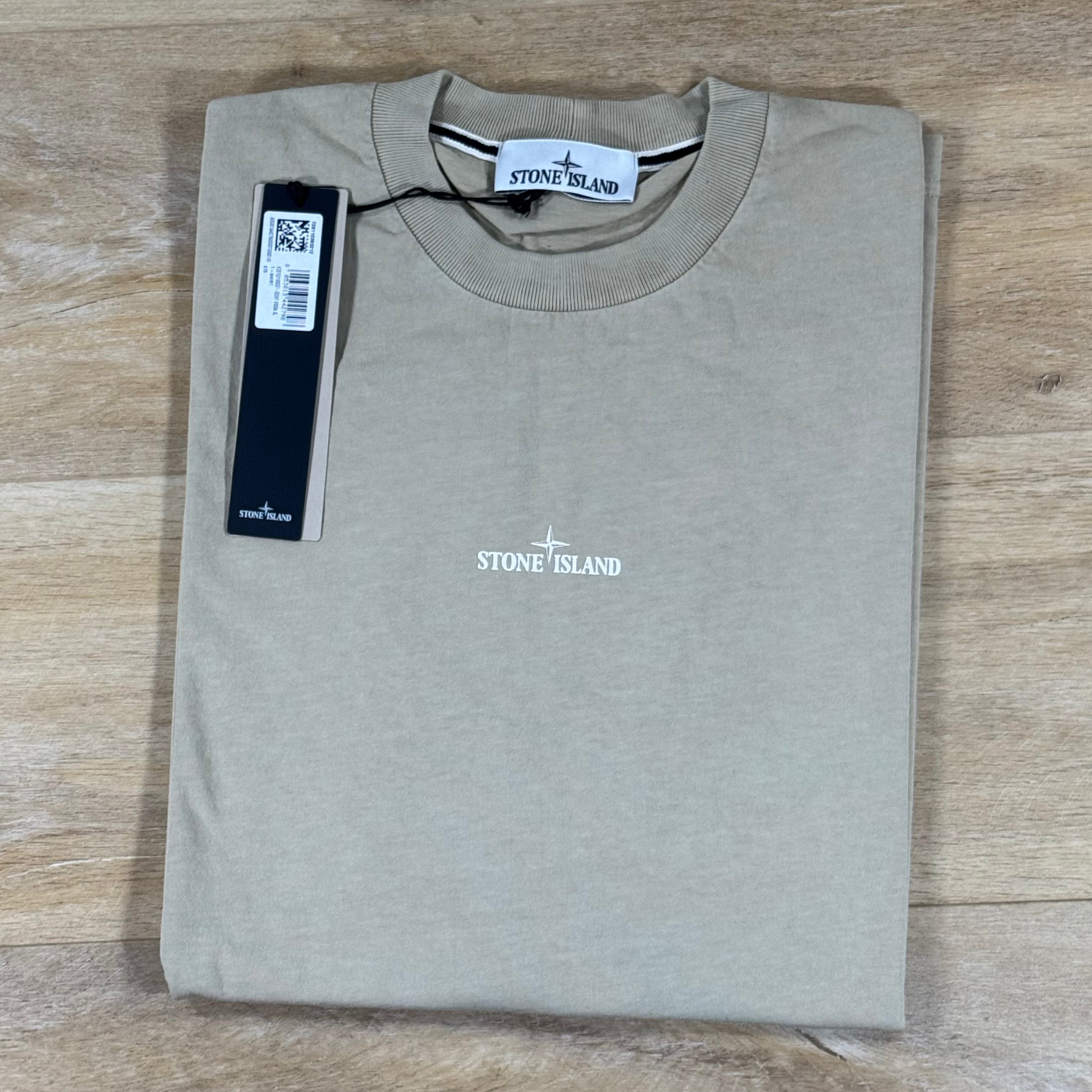 Stone Island 'Industrial' Print T-Shirt in Desert
