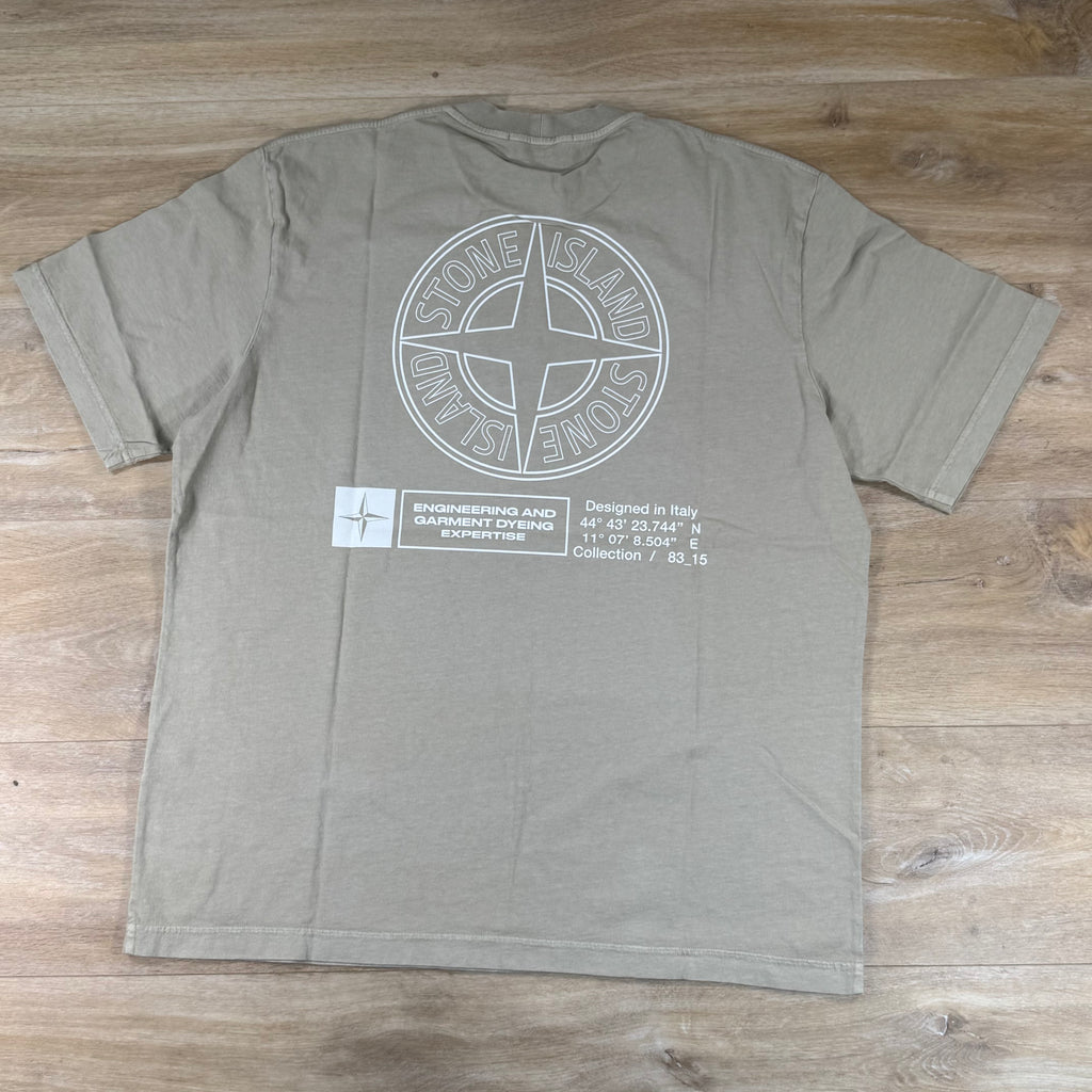Stone Island 'Industrial' Print T-Shirt in Desert