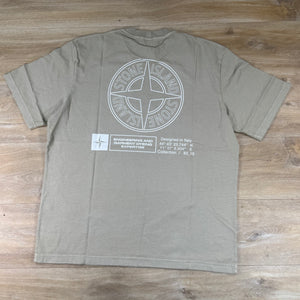 Stone Island 'Industrial' Print T-Shirt in Desert