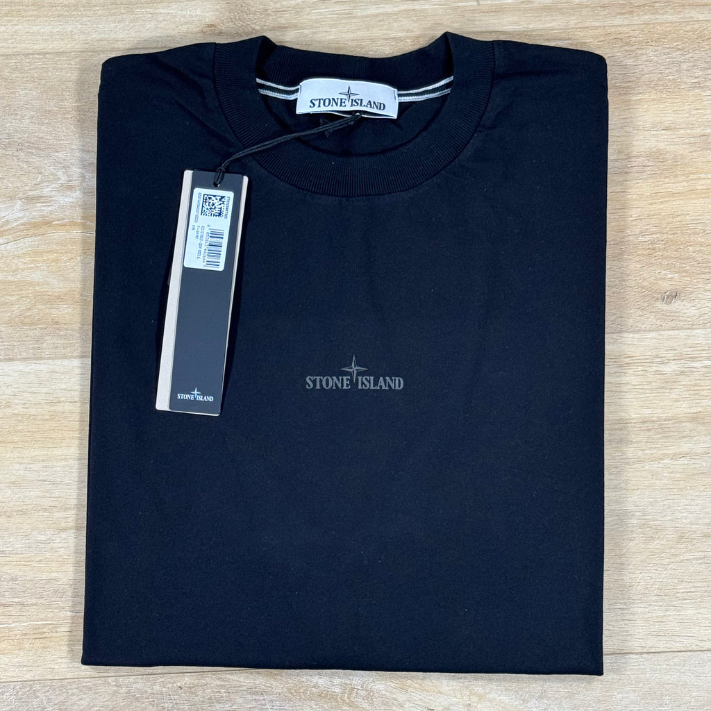 Stone Island 'Industrial' Print T-Shirt in Black