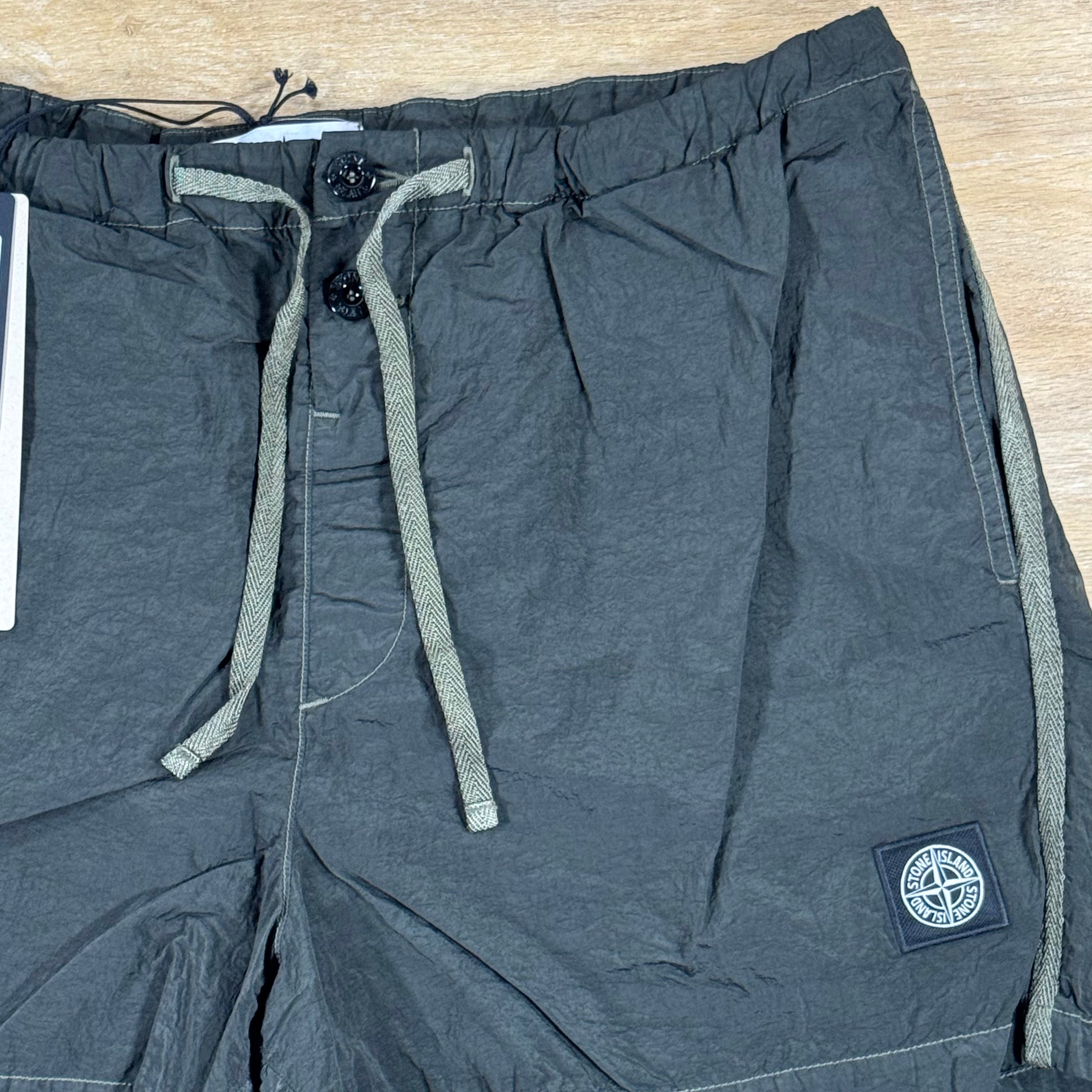 Stone Island Nylon Metal Slim-Fit Swim Shorts in Juniper Green