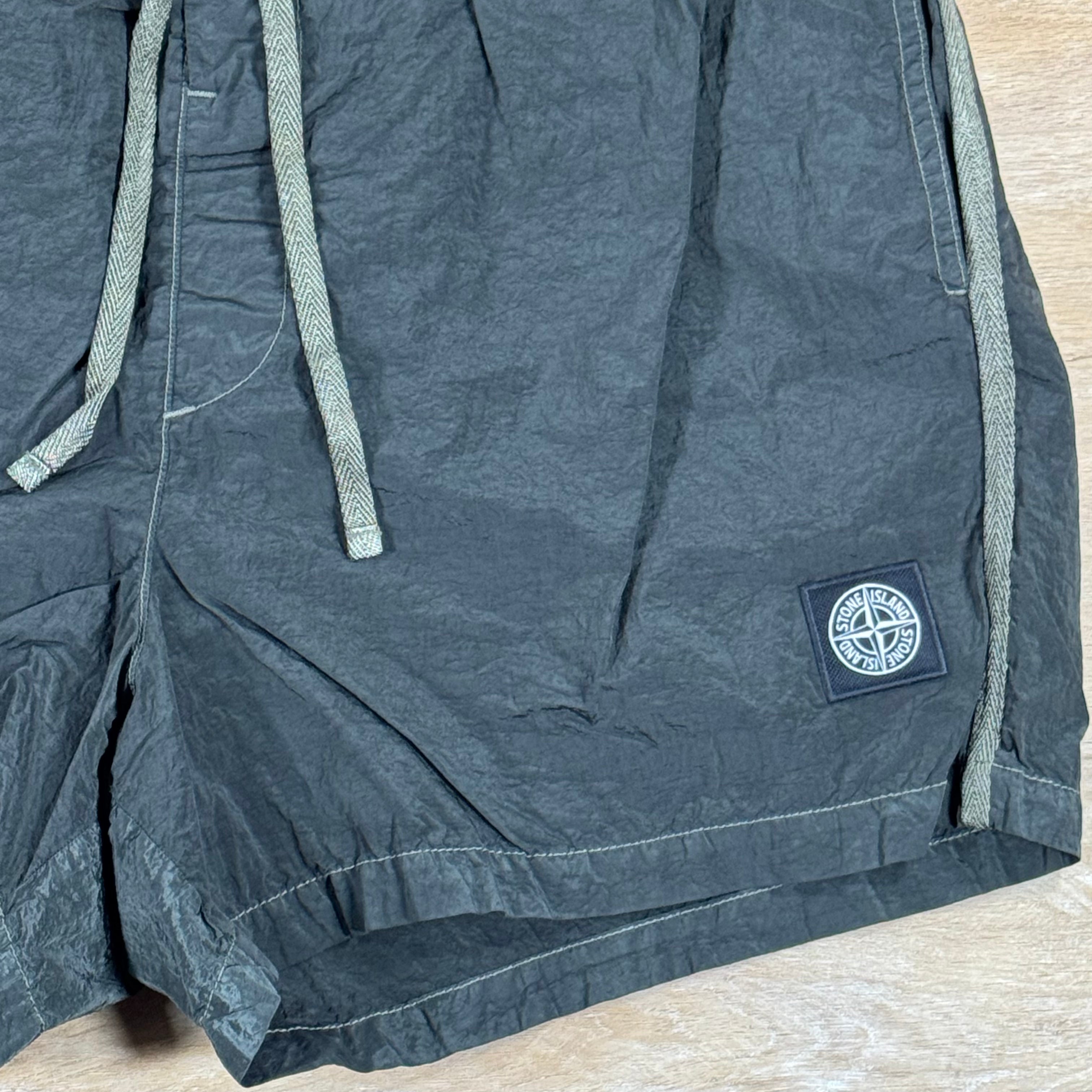 Stone Island Nylon Metal Slim-Fit Swim Shorts in Juniper Green