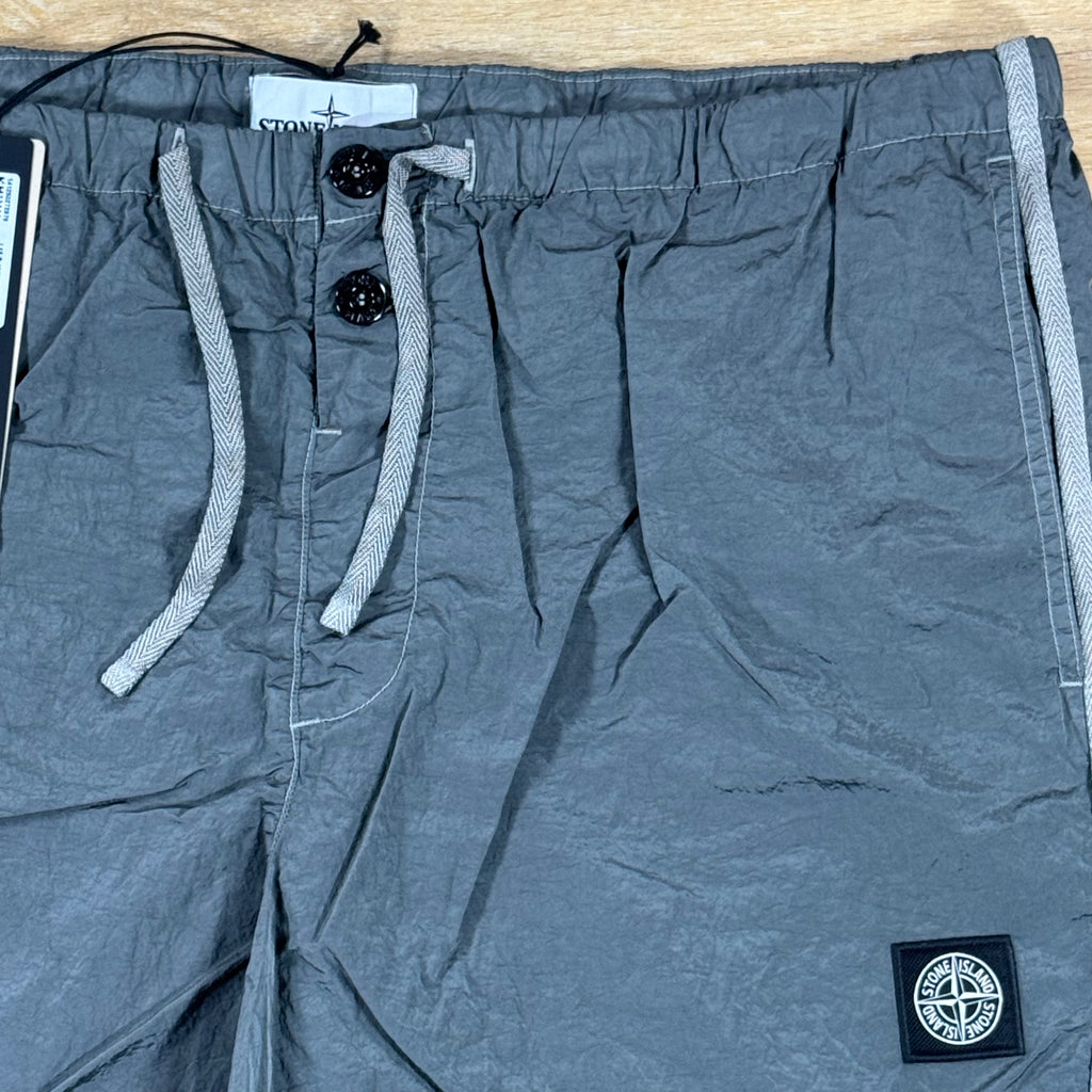 Stone Island Nylon Metal Slim-Fit Swim Shorts in Cement