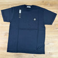 Stone Island Compass Patch Logo T-Shirt in Navy