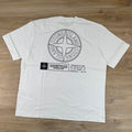 Stone Island 'Industrial' Print T-Shirt in Ivory