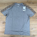Burberry Check Trim T-Shirt in Pale Grey