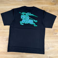 Burberry Heritage Logo Cotton T-Shirt in Black