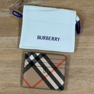 Burberry Tall Sandon Card Case in Sand Beige