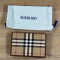 Burberry Check Passport Holder in Archive Beige