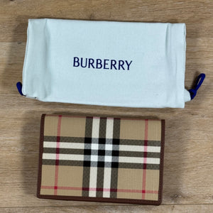 Burberry Check Passport Holder in Archive Beige