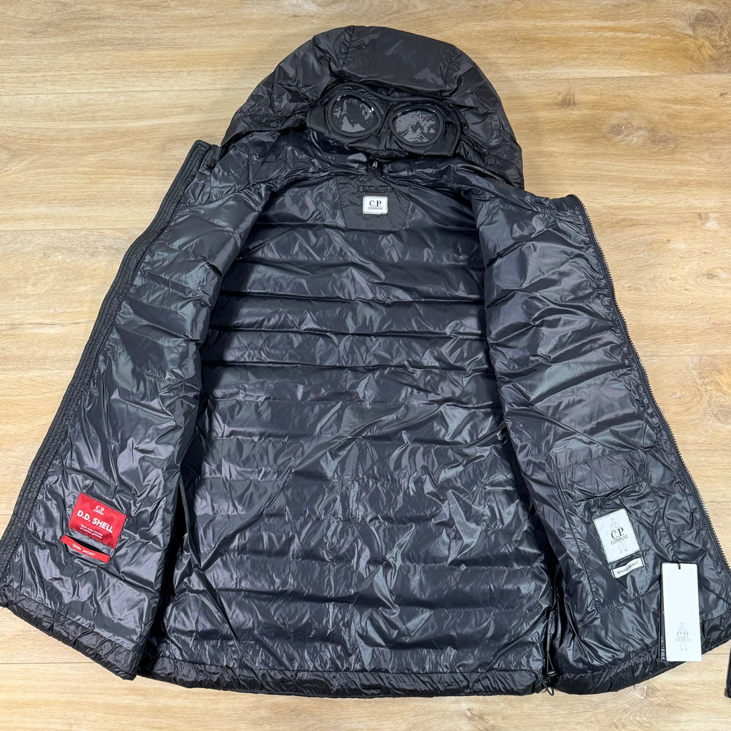 C.P. Company D.D. Shell Goggle Down Gilet in Black
