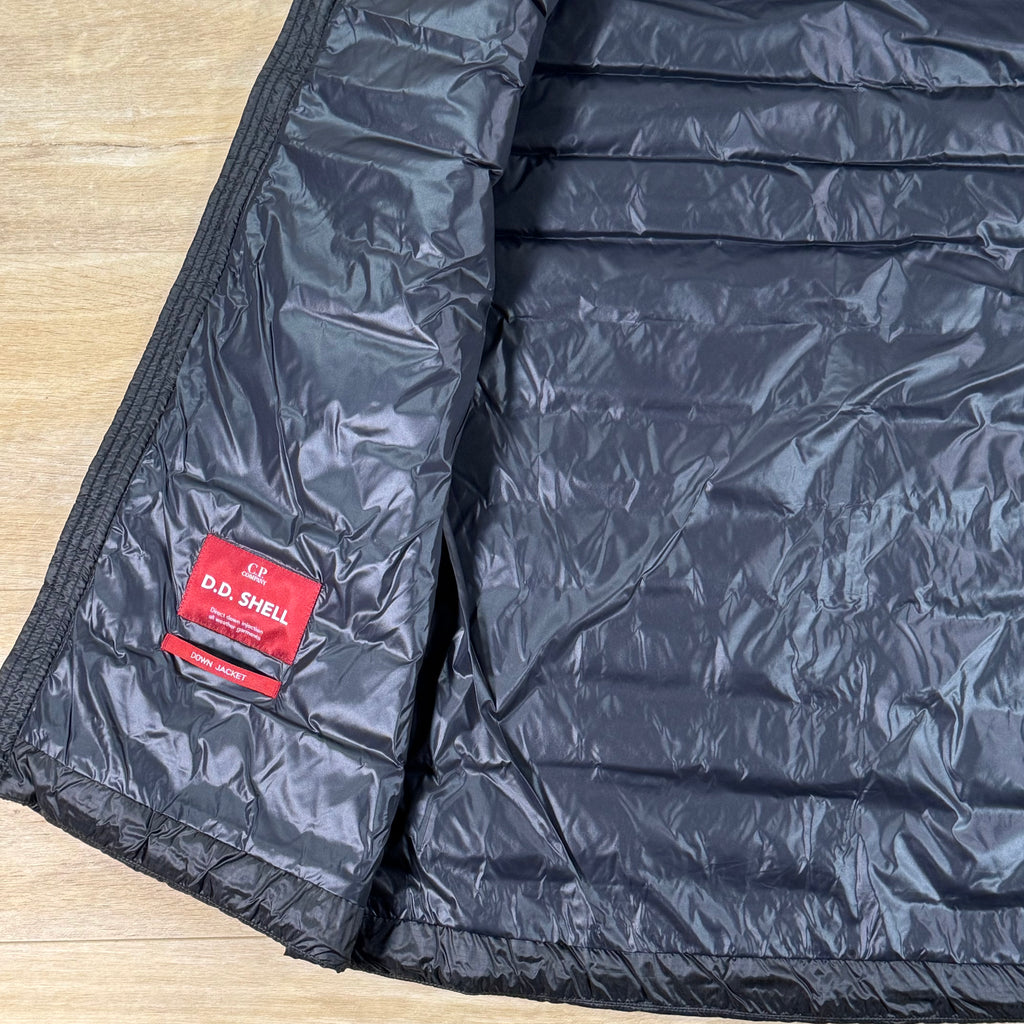 C.P. Company D.D. Shell Goggle Down Gilet in Black