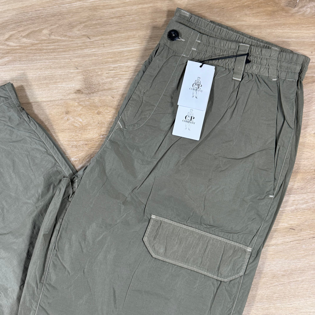 C.P. Company Chrome-R Regular Lens Cargo Pants in Fallen Rock - Beige