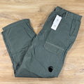 C.P. Company Chrome-R Regular Lens Cargo Pants in Castor Grey