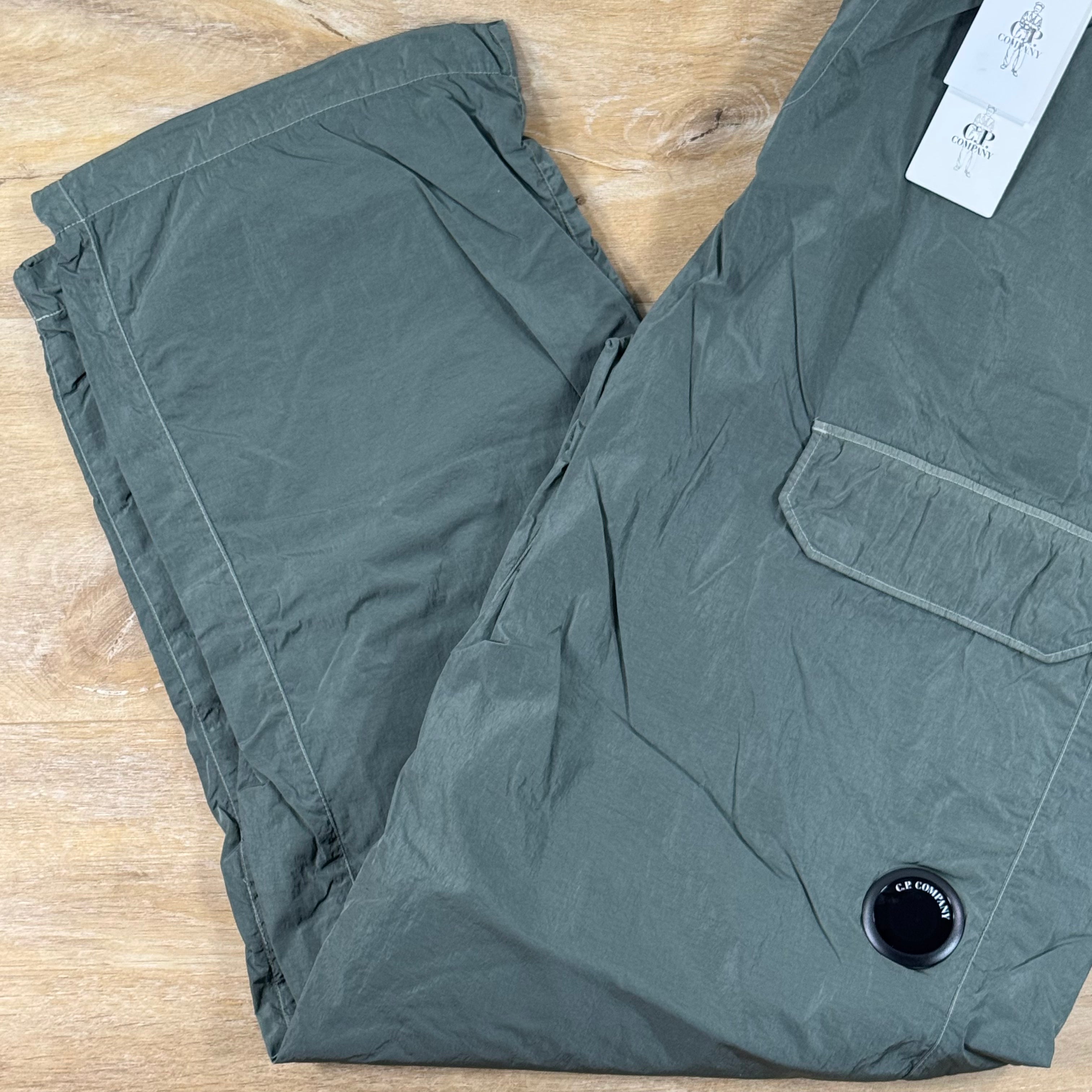 C.P. Company Chrome-R Regular Lens Cargo Pants in Castor Grey