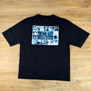 C.P. Company 30/1 Jersey Graphics T-Shirt in Black