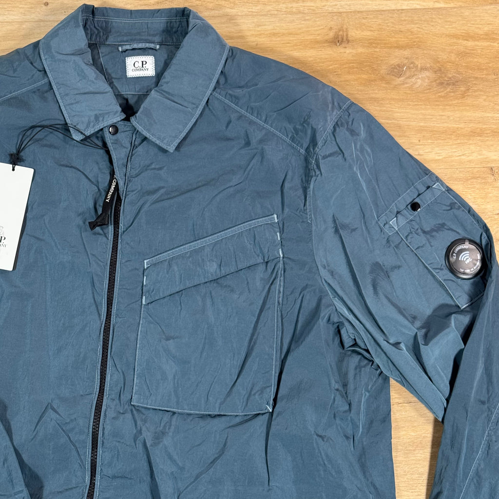 C.P. Company Chrome-R Chest Pocket Lens Overshirt in Orion Blue