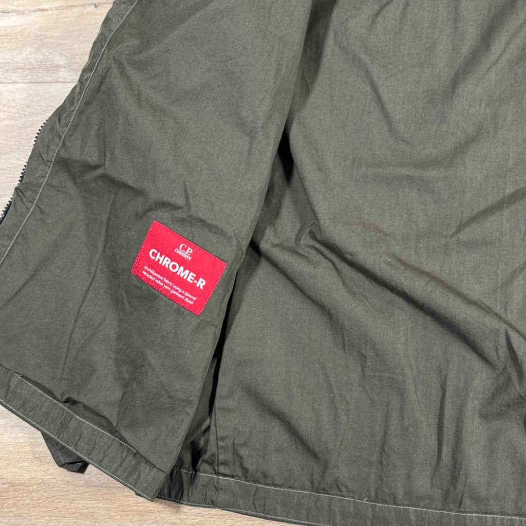 C.P. Company Chrome-R Chest Pocket Lens Overshirt in Ivy Green