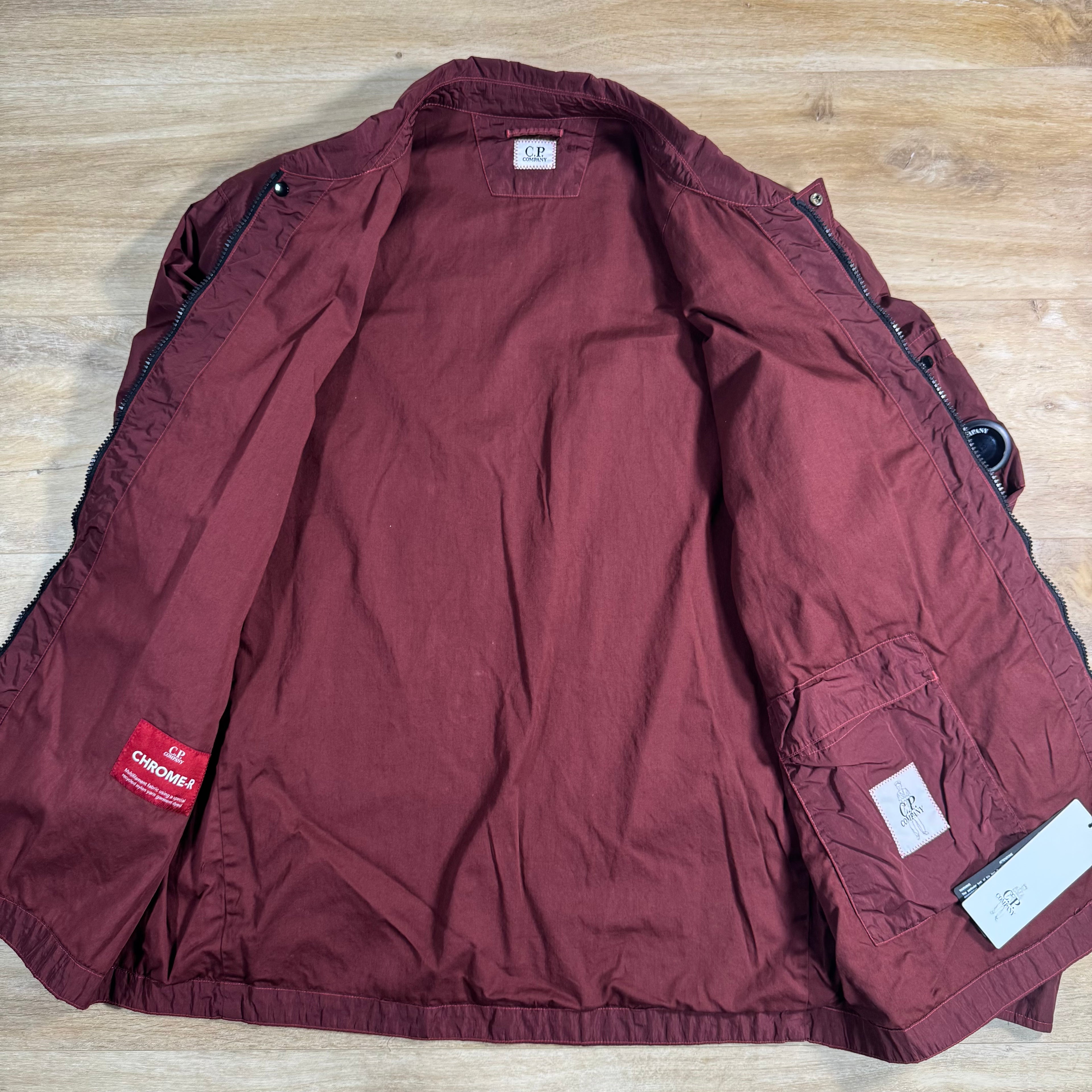 C.P. Company Chrome-R Chest Pocket Lens Overshirt in Andorra - Red