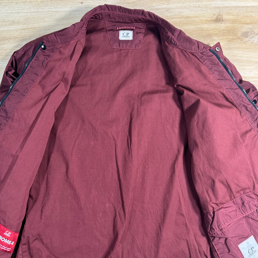 C.P. Company Chrome-R Chest Pocket Lens Overshirt in Andorra - Red