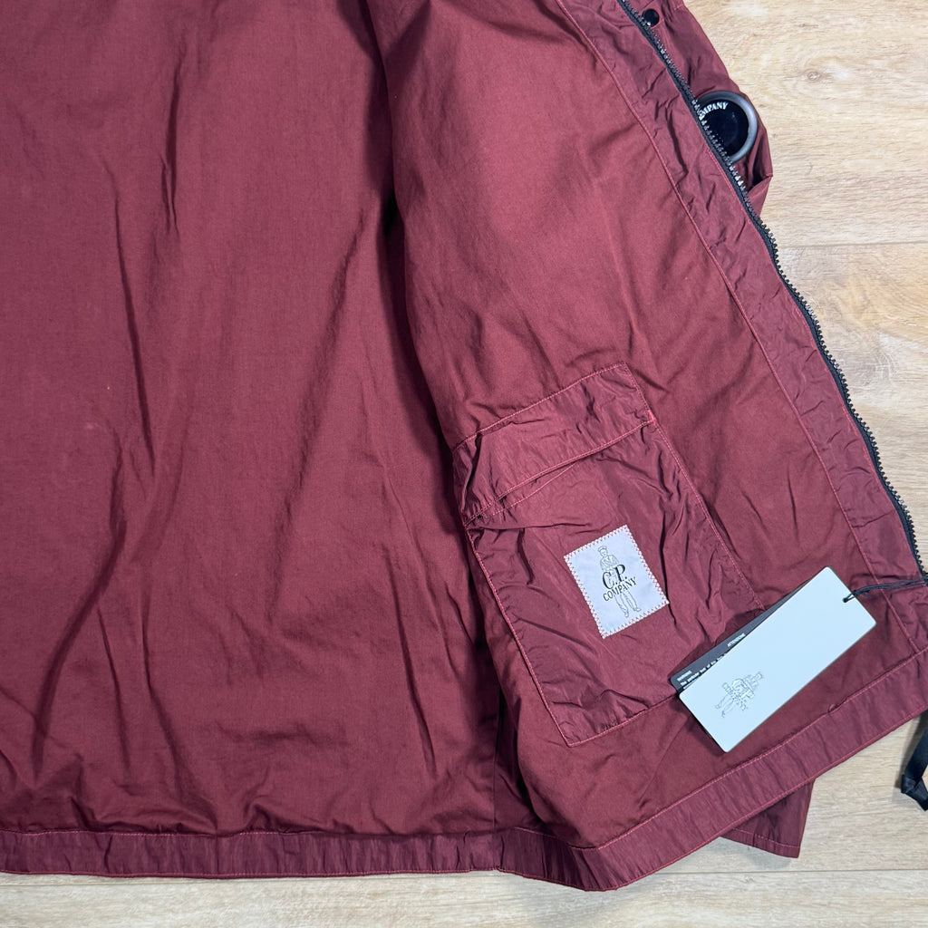 C.P. Company Chrome-R Chest Pocket Lens Overshirt in Andorra - Red