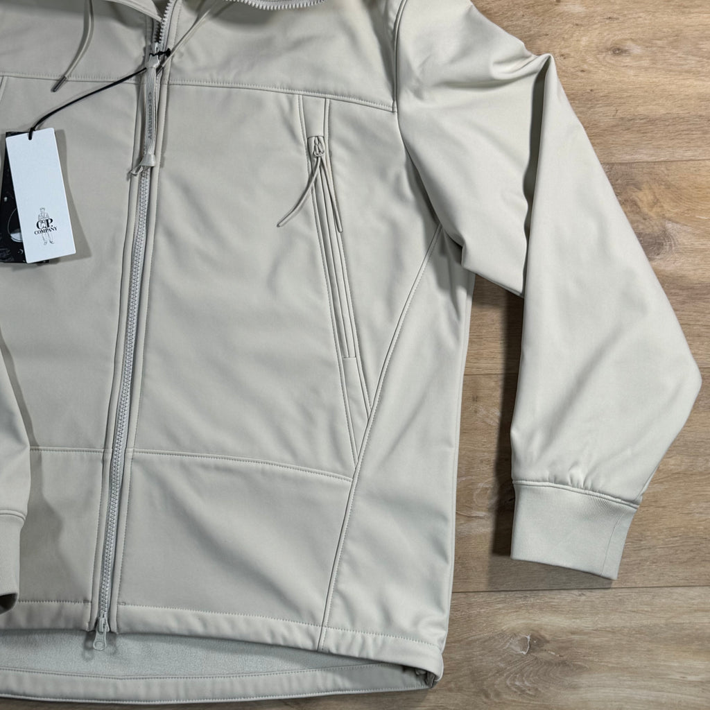 C.P. Company Shell-R Goggle Jacket in Silver Birch