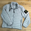 Stone Island Seamless Tunnel Nylon Down-TC Stand Collar Jacket in Ash Grey
