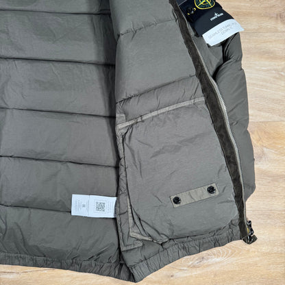 Stone Island Seamless Tunnel Nylon Down-TC Jacket in Military Green