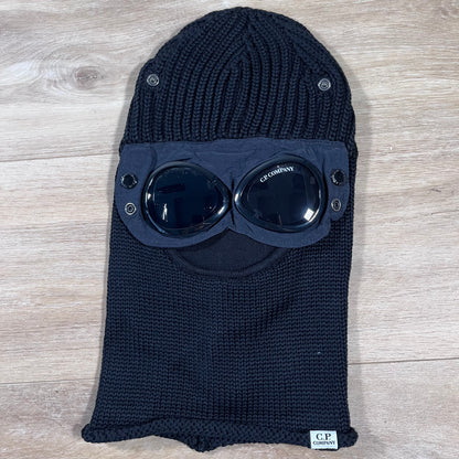 C.P. Company Merino Wool Goggle Balaclava in Black