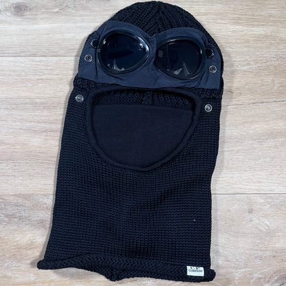 C.P. Company Merino Wool Goggle Balaclava in Black