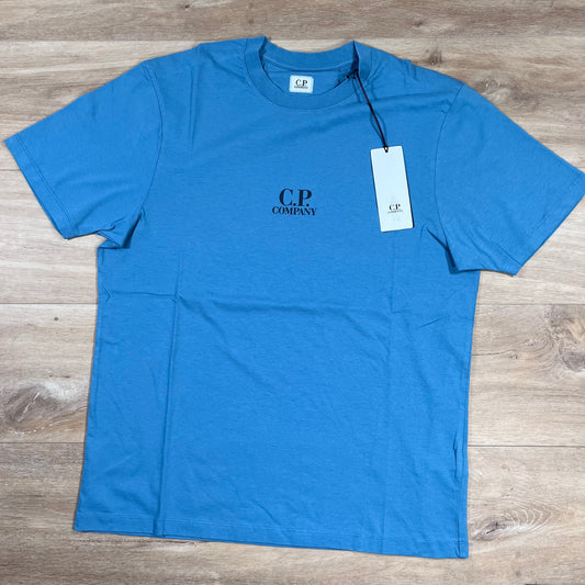 C.P. Company 30/1 Jersey British Sailor T-Shirt in Aegean Blue