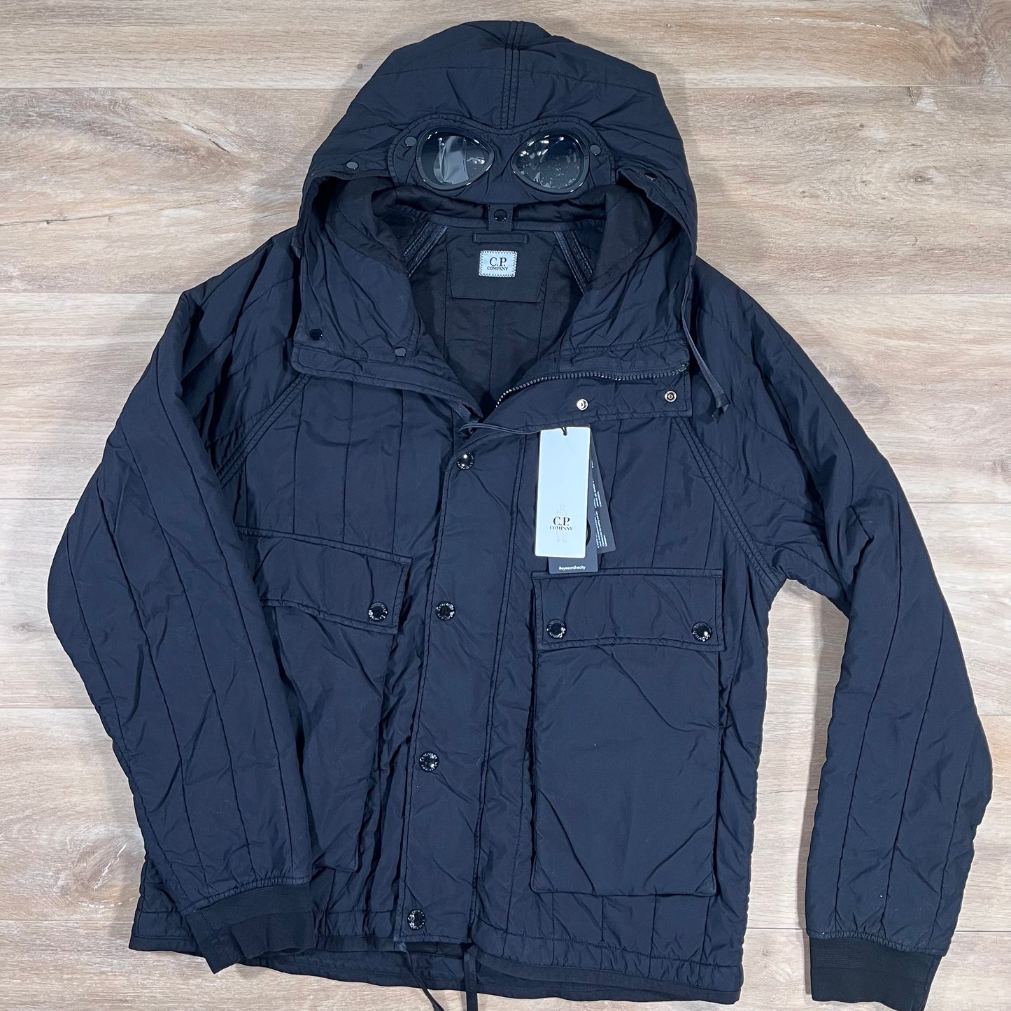 C.P. Company GD Liner Goggle Jacket in Black