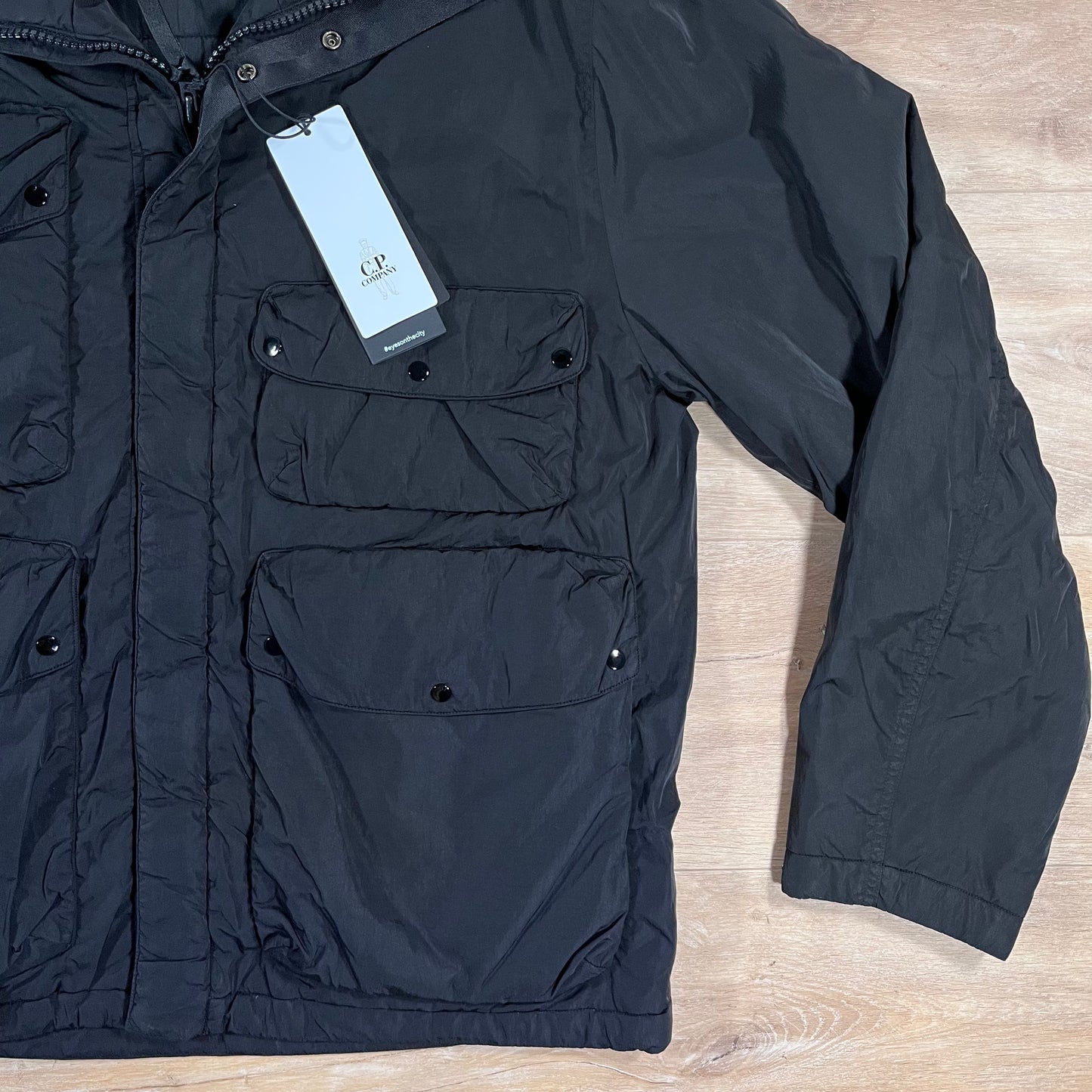 C.P. Company Chrome-R Goggle Jacket in Black