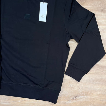 C.P. Company Metropolis Crewneck Fleece Sweatshirt in Black