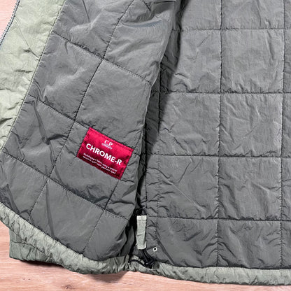 C.P. Company Chrome-R Padded Goggle Jacket in Seagrass - Green