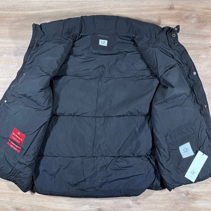 C.P. Company Eco-Chrome R Mixed Down Lens Gilet in Black