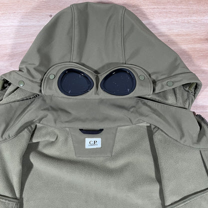 C.P. Company Shell-R Goggle Gilet in Elmwood Green