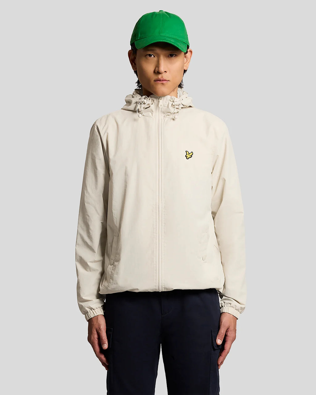 Lyle & Scott Water Resistant Hooded Jacket in Cove