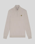 Lyle & Scott Cotton Merino 1/4 Zip Jumper in Cove